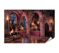 islandburner Póster de alta calidad con diseño de castillo místico, diseño de cocina de comedor para amantes de la historia, formato grande, edición E1