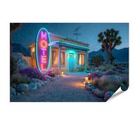 islandburner Póster de alta calidad con escudo místico de motel para salón, perfecto para los aventureros, estándar