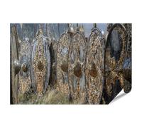 islandburner Póster de alta calidad con majestuoso escudo vikingo mural para aventureros en el salón - estándar