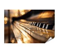 islandburner Póster de alta calidad con teclas de piano armónicas, mural para sala de estar para amantes de la música, estándar