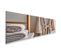 islandburner Póster de alta calidad, elegante albornoz de lino para momentos relajantes de spa - gran formato