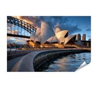 islandburner Póster de la majestuosa ópera de Sydney para salón, para aficionados a los viajes, formato grande