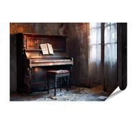 islandburner Póster de piano nostálgico para salón, perfecto para los amantes de la música, estándar