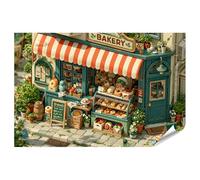 islandburner Póster premium de ensueño en miniatura panadería mural sala de juegos decoración para pequeños exploradores - gran formato