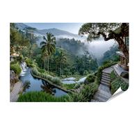 islandburner Póster premium de ensueño Tegallalang terrazas de arroz, mural para sala de estar para amantes de la naturaleza, gran formato