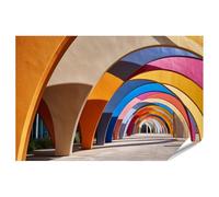 islandburner Póster premium fascinantes arcos geométricos murales de oficina decoración para mentes creativas - gran formato