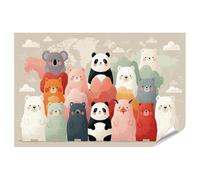 islandburner Póster premium para habitación infantil con animales mágicos, para pequeños exploradores, estándar