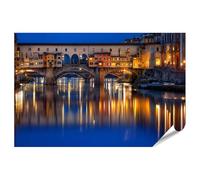 islandburner Póster premium romántico Ponte Vecchio Art para tu salón, perfecto para los amantes de los viajes, formato grande