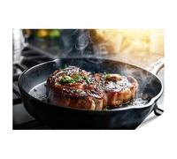 islandburner Póster premium seductor de carne de Ribeye mural de cocina para gourmets - estándar