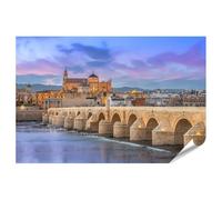 islandburner Póster XXL Puente Romano y Mezquita al atardecer en Córdoba imágenes de calidad fotográfica