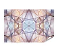 islandburner Premium Poster Abstracto Geométrico Mural en Colores Suaves - Estándar - Edición X3