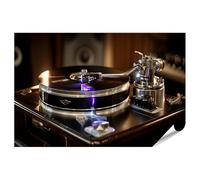 islandburner Premium Poster Elegante tocadiscos con diseño moderno para amantes de la música - Estándar