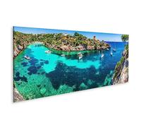 islandburner Prime Cuadro sobre lienzo Mediterráneo España Mallorca Cala Pi Panorama Vista Bahía Playa Cuadros Murales Póster