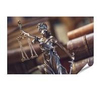 islandburner Prime - Póster de estatua de Justicia con báscula y espada, imágenes de alta calidad, impresión fotográfica
