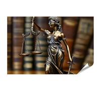 islandburner Prime XXL - Póster de la Justicia en frente de la estantería