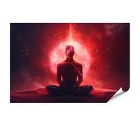 islandburner Prime XXL - Póster de meditación en el cosmos Energía Ardiente y Tranquilidad, imágenes de alta calidad, impresión fotográfica