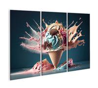 islandburner Primer cuadro sobre lienzo colorido helado explosión obra de arte foto concepto creativo helado imágenes murales póster
