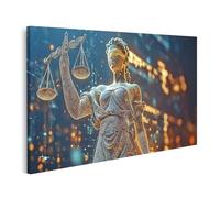 islandburner Primer cuadro sobre lienzo digital Justicia en red de luces imágenes murales póster