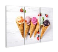 islandburner Primer cuadro sobre lienzo helados frutas variedad helado helado varios sabores imágenes murales carteles