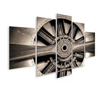 islandburner Primer cuadro sobre lienzo Hélice Histórico Avión Mecánica Arte Imágenes Murales Póster