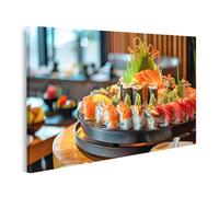 islandburner Primer cuadro sobre lienzo japonés sushi banquete plato cuadros cuadros murales póster