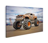 islandburner Primer cuadro sobre lienzo Monster Truck show en un gran estacionamiento imágenes murales carteles