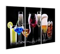 islandburner Primer cuadro sobre lienzo varias bebidas alcohólicas conjunto cerveza vino cóctel jugo champag imágenes murales póster
