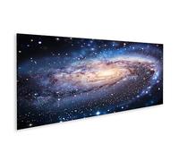islandburner Primer cuadro sobre lienzo Vía Láctea galaxia - estrellas centelleantes, polvo espacial flotando, universo brilla planetario planetario imágenes murales póster
