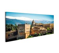 islandburner WTD - Cuadro sobre lienzo (120 x 40 cm), diseño de Alhambra Granada