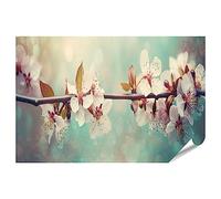 islandburner XXL Imagen Póster Horizontal Flor de Cerezo Primavera Flores Sakura Generativa IA Premium Imágenes Impresión fotográfica
