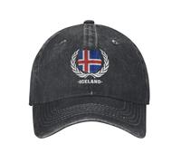 Islandia Bandera De Islandia Logotipo Unisex Snapback Cap Ajustable Gorras Hip Hop Transpirable Gorras Vaquera para Verano Golf Tenis