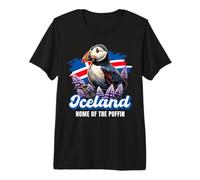 Islandia Bandera Islandesa Frailecillo Puffin Presente Camiseta Premium