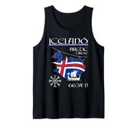 Islandia - Círculo Polar - Bandera vikinga de la Isla Vegvisir Camiseta sin Mangas