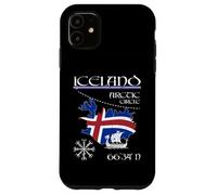 Islandia - Círculo Polar - Bandera vikinga de la Isla Vegvisir Carcasa para iPhone 11