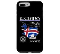 Islandia - Círculo Polar - Bandera vikinga de la Isla Vegvisir Carcasa para iPhone 7 Plus/8 Plus