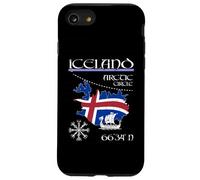 Islandia - Círculo Polar - Bandera vikinga de la Isla Vegvisir Carcasa para iPhone SE (2020) / 7/8
