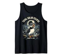 Islandia Eclipse Solar Total frailecillo 12 de Agosto de 2026 Diseño Camiseta sin Mangas