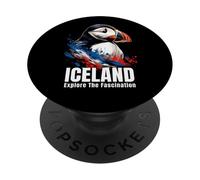 Islandia Frailecillo Viaje Naturaleza Ave Marina Explora PopSockets PopGrip Adhesivo
