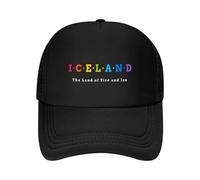 Islandia, la Tierra del Fuego y la Gorra de Béisbol de Hielo |-F-| Sombrero de Sol Sombrero Solar Gorra Grande de Hombre Gorra de Hombre Gorra de Hombre