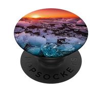 Islandia mar en océano Hielo Hielo con trozos Naturaleza PopSockets PopGrip Adhesivo