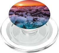 Islandia mar en océano Hielo Hielo con trozos Naturaleza PopSockets PopGrip para MagSafe