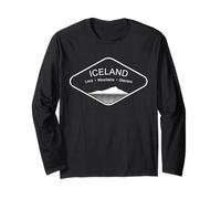 Islandia Montañas Glaciares Volcán Reykjavik Regalo Souvenir Manga Larga