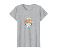 Islandia Tierra de Fuego y Hielo Aventura Gráfico Camiseta, Mujer, Gris Jaspeado, XXL
