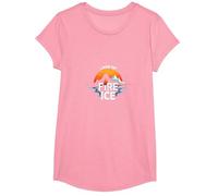 Islandia Tierra de Fuego y Hielo Aventura Gráfico Camiseta, Niñas, Rosado, Grande