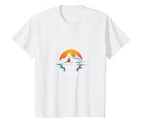 Islandia Tierra de Fuego y Hielo Aventura Gráfico Camiseta, Niños, Blanco, 12 años
