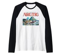 Islandia Vacaciones y Círculo Ártico Camiseta Manga Raglan