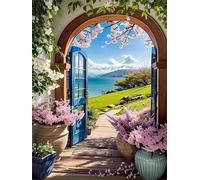 Islands Flowers 500 Piece Jigsaw Puzzles for Adults, Colourful, Challenging & Brainteasing Adult Puzzles 500 Pieces Sunshine, Fun jigsaws for The Whole Family 20x15 Inch
