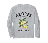 Islas Azores Limón Arte Fruta Portuguesa Portugal Souvenir Manga Larga