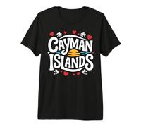 Islas Caimán Souvenirs Tropical Beach Vacaciones Familiares Camiseta Premium