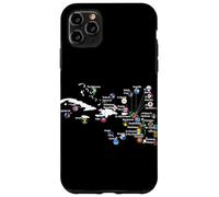 Islas del Caribe Banderas y Mapa, Vacaciones en el mar Caribe tee Carcasa para iPhone 11 Pro MAX
